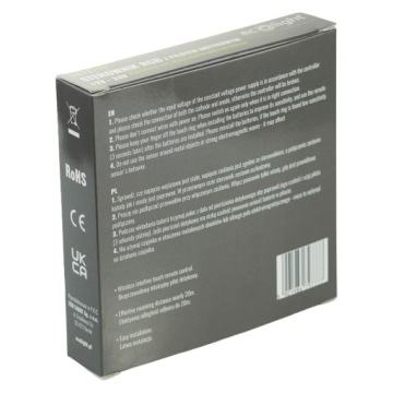 RGB RF LED КОНТРОЛЛЕР 18А 216ВТ С БЕЛЫМ СЕНСОРНЫМ ПУЛЬТОМ УПРАВЛЕНИЯ ДЛЯ СВЕТОДИОДНОГО КОЛЬЦА