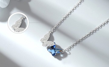 Кулон Butterfly, бабочки, бабочка, цирконы