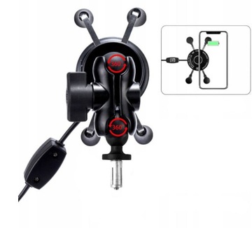 Держатель для телефона на мотоцикле Индуктивный держатель для телефона на рулевой трубке