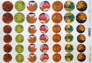 papier do decoupage ITD A-4 - D0273M kolczyki