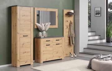 ПОЛКА ПОЛКИ ВЫСОКИЙ СТОЛБ LARA 1D ДУБ ARTISAN MATERA HALL MAFMEBLE