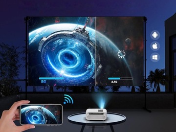 Projektor LED Zenwire E500S biały