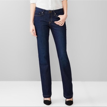 GAP 1969 Jeansowe SZWEDY KULOTY denim szerokie granatowe dżinsy 25