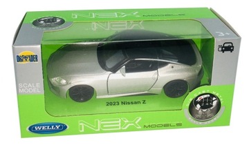 NISSAN Z MODEL METAL WELLY 1:34 SREBRNY