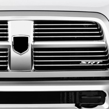 ГРИЛЬ SRT ЛОГОТИП ЭМБЛЕМА DODGE JEEP CHRYSLER СЕРЕБРЯНЫЙ