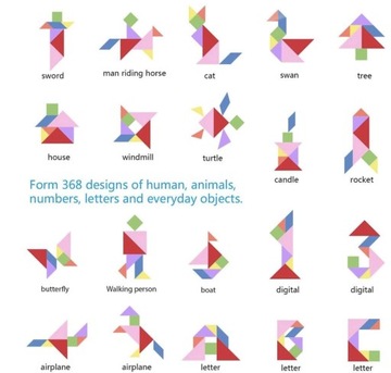 ЗАГАДКА МАГНИТНЫЙ ТАНГРАМ ОБРАЗОВАНИЕ