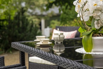 ZESTAW MEBLI OGRODOWYCH BAHAMA MAX STÓŁ +8 KRZESEŁ