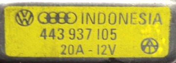 POJISTKA TERMICKÝ 12V / 20A AUDI SEAT SKODA VW 443937105