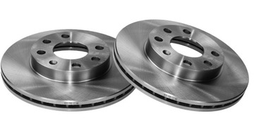 Tarcze x2 + klocki PRZÓD CHEVROLET SPARK AVEO KALOS