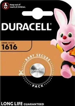 1x BATERIA LITOWA DURACELL DL 1616 CR 1616 ECR