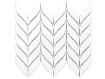 MOZAIKA CERAMICZNA BOTANIC WHITE BIAŁA