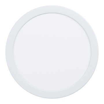 LAMPA WPUSZCZANA Plafon okrągły Eglo 21,6 x 21,6 cm biały
