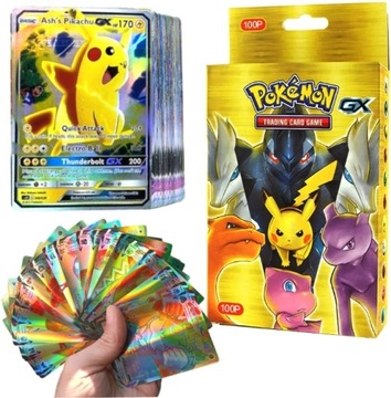 KARTY POKEMON LEGENDARNE GX 100szt MEGA ZESTAW