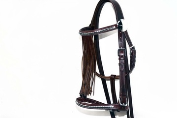 ИСПАНСКАЯ КОЖАНАЯ УЗДЕЧКА + РАЗМЕР ПОРОЖЕЙ. Полный