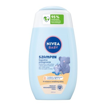 NIVEA BABY Szampon łagodny do włosów dla dzieci niemowląt 200 ml