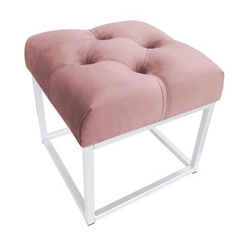 Pufa CHESTERFIELD LOFT ławka postawa biała MG58