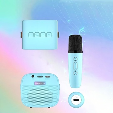 КАРАОКЕ-МИКРОПРОФОН BLUETOOTH С 2 МИКРОФОНАМИ, ПОРТАТИВНЫЙ