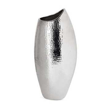 ERNA SREBRNY WAZON Z DOLOMITU 20x46 cm EUROFIRANY