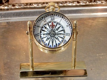 ZEGAREK KULKA SZKŁO MOSIĄDZ RÓŻA PREZEnT GRAWer