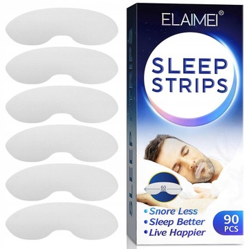 90 Pcs Sleep Strips, Mouth Tape, Sleep Strips