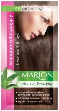 Marion Szampon Koloryzujący 58 Średni Brąz 40ml