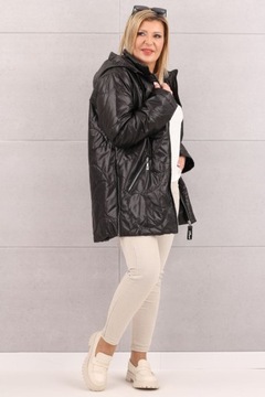 КУРТКА ЖЕНСКАЯ ЛЕГКАЯ ПЕРЕХОДНАЯ С КАПЮШОНОМ, БОЛЬШИЕ РАЗМЕРЫ