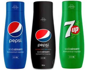 Syropy sodastrem pepsi 7up pepsi max 3 x 440ml