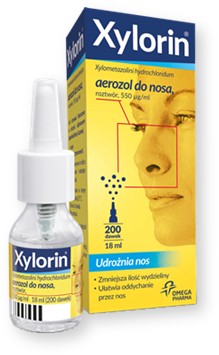 Xylorin, 0,55 mg/ml, aerozol do nosa, 18 ml