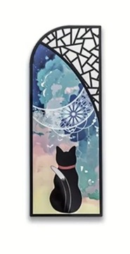 Закладка с узором «Кошка», набор из 6 закладок.