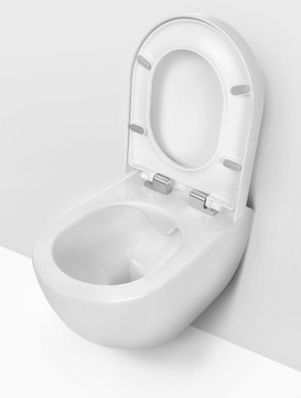 MISKA WC BEZ KOŁNIERZA DESKA SEDESOWA SLIM DEANTE