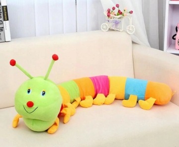 GĄSIENICA PLUSZAK ZABAWKA PODUSZKA DŁUGA 48cm