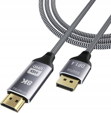 Kabel DP 1.4 HDMI 2.1 High Speed 8K@30Hz Premium