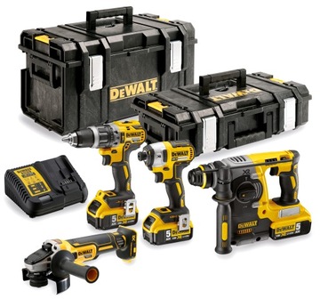 DEWALT ZESTAW DCH273+DCG405+DCD796+DCF887 3 AKU
