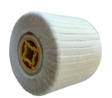 Полировальный валик Круг фетровый цилиндрический шлифовальный для полировальной машины 120 х 100 мм из шерсти