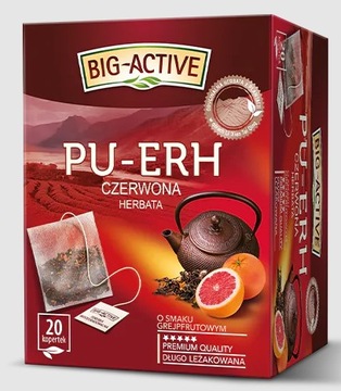 Herbata czerwona Big-Active Pu-Erh Grejpfut 20 tor