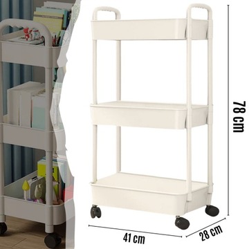 Кухонная тележка СТОЛ НА КОЛЕСАХ ТЕЛЕЖКА 3 УРОВНЯ С МОБИЛЬНЫМ ЗАМКОМ НА КОЛЕСАХ