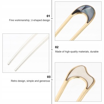 Металлические зажимы для волос, женская расческа