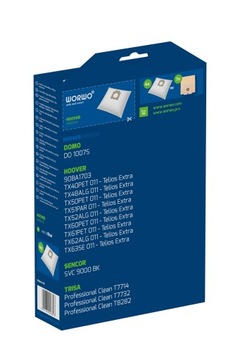 12 -кратные мешки для Hoover Telios Extra H81 Sencor Trisa