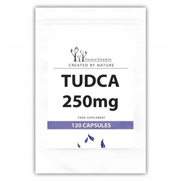 FOREST VITAMIN Tudca 250mg 120caps KWAS TAUROURSODEOKSYCHOLOWY WĄTROBA