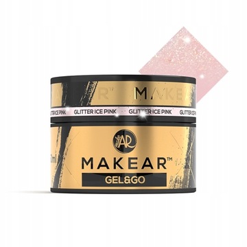 Makear żel budujący GG21 Glitter Ice Pink 50ml