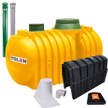 OCZYSZCZALNIA PRZYDOMOWA DWUKOMOROWA MARSEPLAST 8-TUNELOWA 3000L