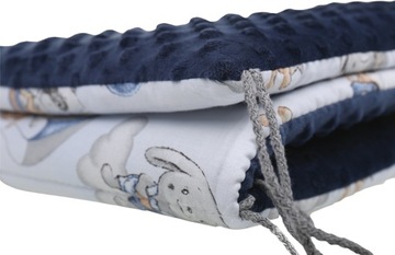 ЗАЩИТА ДЛЯ КРОВАТИ MINKY 120x60 НА СТУПЕНКАХ 180x30см BABYMAM