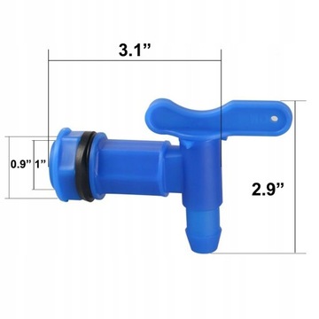 1pc Bucket Plastic Faucet Replacement IBC Barrel W