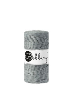 SZNUREK 3mm DO MAKRAM bobbiny STEEL STALOWY 100m