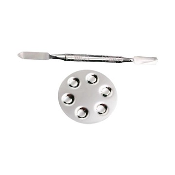 Палитра для смешивания Многофункциональная мини-косметика для смешивания с помощью шпателя для макияжа.