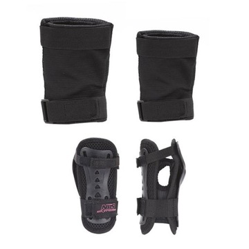 НАБОР ЗАЩИТ NILS EXTREME M H706 ЧЕРНЫЙ И РОЗОВЫЙ