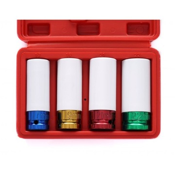 НАБОР УДАРНЫХ НАСАДОК ДЛЯ АЛЮМИНИЕВЫХ КОЛЕС 17–22 ММ НАБОР АЛЮМИНИЕВЫХ НАСАДОК