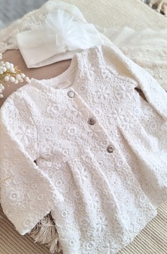 Легкое крестильное пальто, хлопок цвета экрю, СУПЕР ЦЕНА ТОП ПРЕДЛОЖЕНИЕ 80