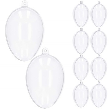 ЯЙЦО АКРИЛОВЫЕ ШАРИКИ АКРИЛОВЫЕ ШАРЫ ПРОЗРАЧНЫЙ ОВАЛ 9см x10