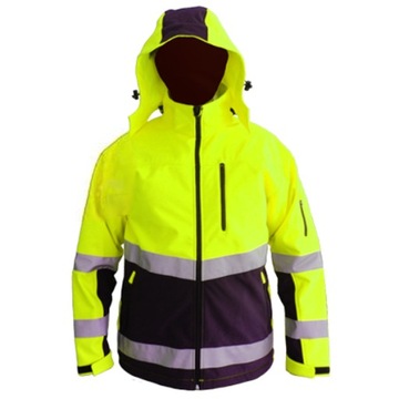 Kurtka robocza ODBLASKOWA ocieplana SOFTSHELL SNOW HAWK Ż M